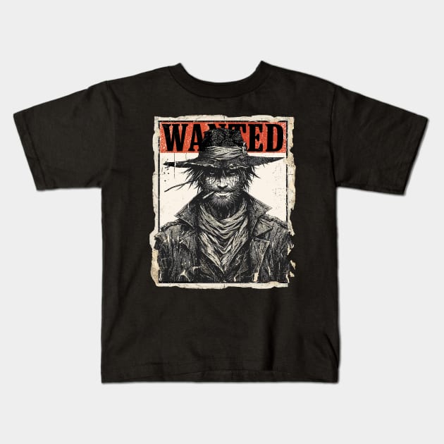 Wanted Poster Kids T-Shirt by aswIDN